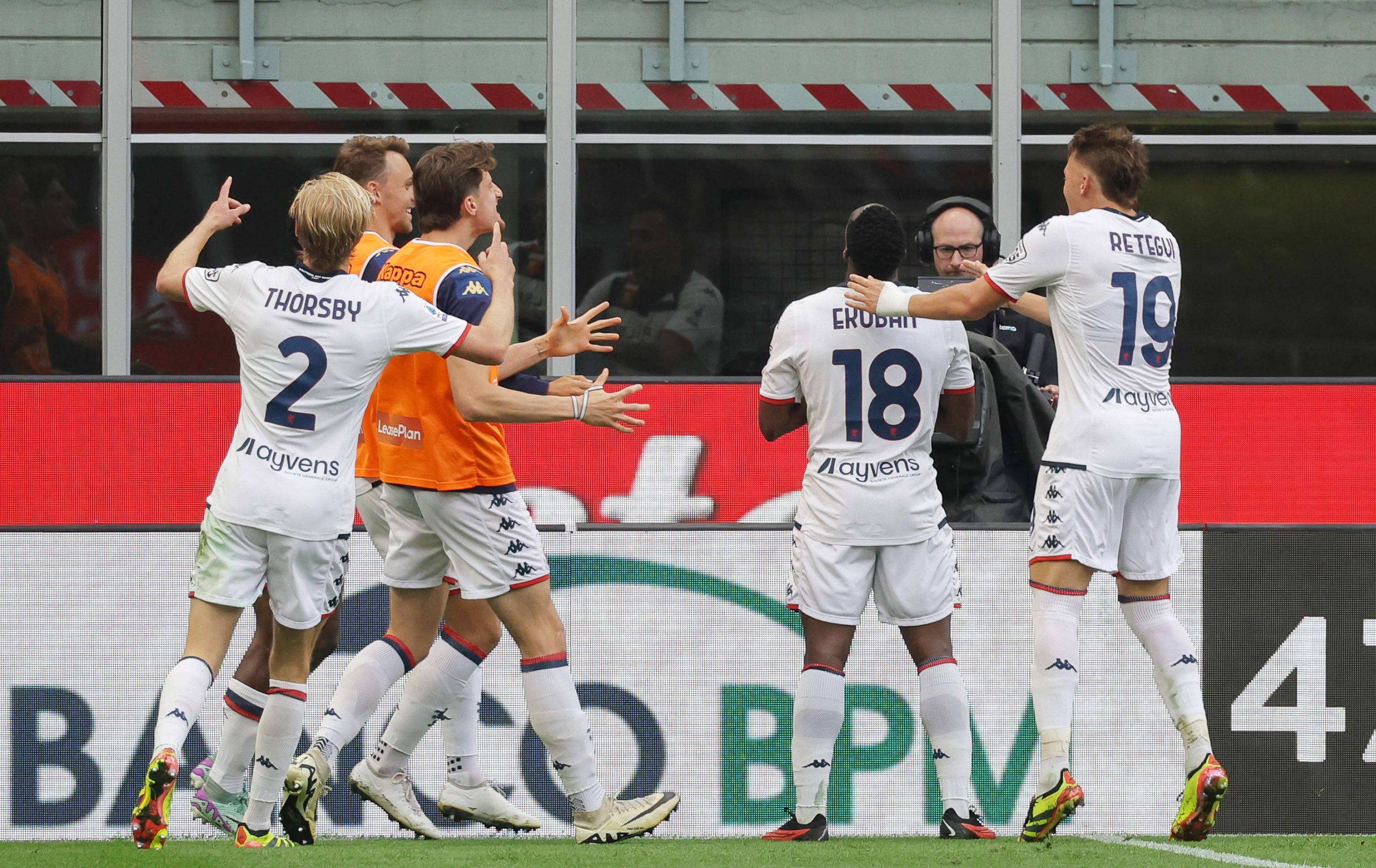 热那亚客场十连败，降级风险加大